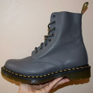NEW Grey Leather original Dr. Martens boots